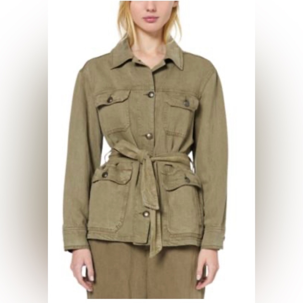 Primark Olive Tie-Waist Utility Jacket
